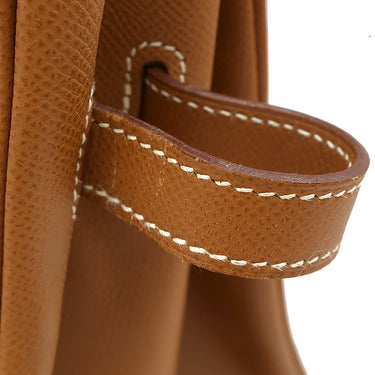 エルメス HERMES バーキン35 ゴールド ヴォーエプソン ハンドバッグ ゴールド金具 茶