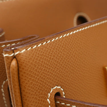 エルメス HERMES バーキン35 ゴールド ヴォーエプソン ハンドバッグ ゴールド金具 茶