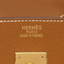 エルメス HERMES バーキン35 ゴールド ヴォーエプソン ハンドバッグ ゴールド金具 茶