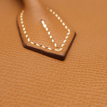 エルメス HERMES バーキン35 ゴールド ヴォーエプソン ハンドバッグ ゴールド金具 茶