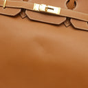 エルメス HERMES バーキン35 ゴールド ヴォーエプソン ハンドバッグ ゴールド金具 茶