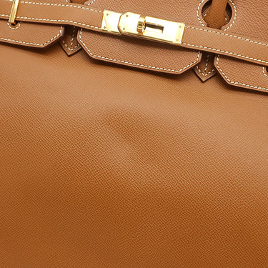 エルメス HERMES バーキン35 ゴールド ヴォーエプソン ハンドバッグ ゴールド金具 茶