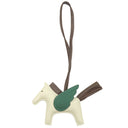 エルメス HERMES ロデオPM ペガサス クレ×ショコラ×ヴェールモワイヤン アニューミロ バッグチャーム オフホワイト こげ茶 緑