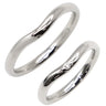ティファニー Tiffany & Co カーブド バンドリング ペアリング プラチナシルバー Pt950 リング 指輪 Tiffany&Co. T＆CO. 15号