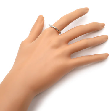 ティファニー Tiffany & Co カーブド バンドリング ペアリング プラチナシルバー Pt950 リング 指輪 Tiffany&Co. T＆CO. 15号