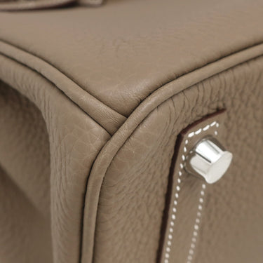 エルメス HERMES バーキン25 エトゥープ トゴ ハンドバッグ シルバー金具 新品 未使用 グレージュ