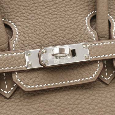 エルメス HERMES バーキン25 エトゥープ トゴ ハンドバッグ シルバー金具 新品 未使用 グレージュ