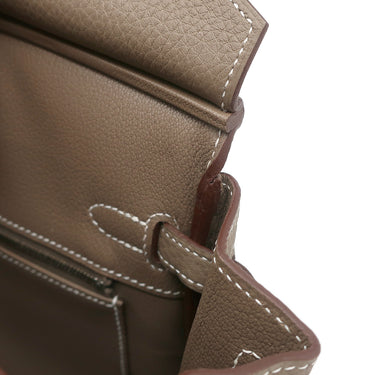 エルメス HERMES バーキン25 エトゥープ トゴ ハンドバッグ シルバー金具 新品 未使用 グレージュ