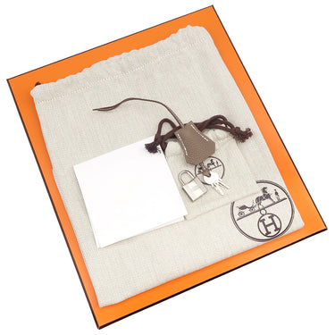 エルメス HERMES バーキン25 エトゥープ トゴ ハンドバッグ シルバー金具 新品 未使用 グレージュ