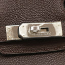 エルメス HERMES バーキン30 ショコラ トゴ ハンドバッグ シルバー金具 茶
