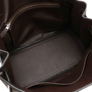 エルメス HERMES バーキン30 ショコラ トゴ ハンドバッグ シルバー金具 茶