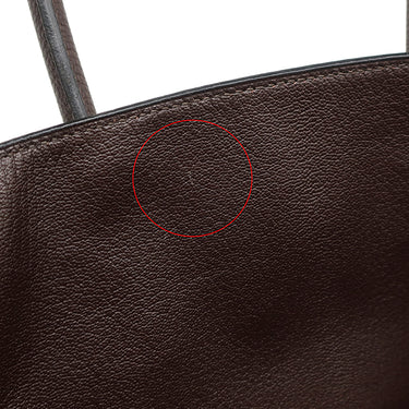 エルメス HERMES バーキン30 ショコラ トゴ ハンドバッグ シルバー金具 茶