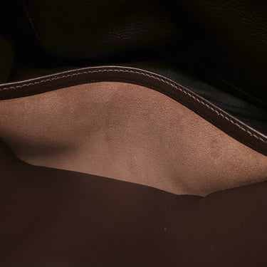 エルメス HERMES バーキン30 ショコラ トゴ ハンドバッグ シルバー金具 茶