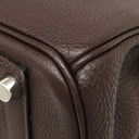 エルメス HERMES バーキン30 ショコラ トゴ ハンドバッグ シルバー金具 茶