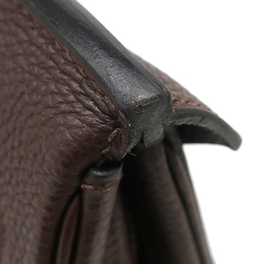 エルメス HERMES バーキン30 ショコラ トゴ ハンドバッグ シルバー金具 茶