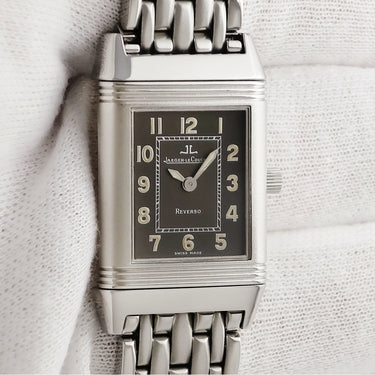 腕時計 ジャガールクルト JAEGER LECOULTRE レベルソ シャドー レディ 261.8.86 261.880.864 手巻き レディース OH済み スクエア 角型