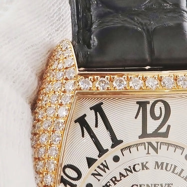 腕時計 フランクミュラー FRANCK MULLER トノウカーベックス マリナー 7080 SC DT MAR D 自動巻き メンズ K18RG無垢 純正ダイヤ ギヨシェ