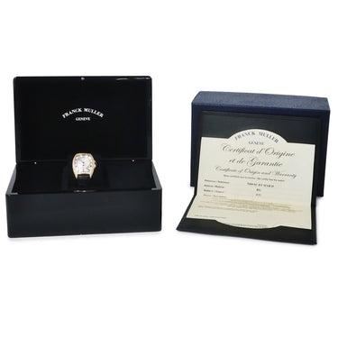 腕時計 フランクミュラー FRANCK MULLER トノウカーベックス マリナー 7080 SC DT MAR D 自動巻き メンズ K18RG無垢 純正ダイヤ ギヨシェ