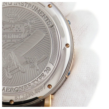 腕時計 ゼニス ZENITH パイロット アエロネフ タイプ20 トゥールビヨン 87.2430.4035/21.C721 自動巻き メンズ K18RG×Ti コンビ