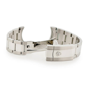 ロレックス ROLEX 純正 デイトジャスト 126200 126234 72800 シルバー ステンレススチール 腕時計パーツ 純正SS製 替え ブレスレット ベルト バックル コマ 20mm オイスター