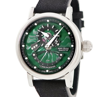 腕時計 クロノスイス CHRONOSWISS オープンギア レ・セック ジャングル CH-6923-DGRBK 自動巻き メンズ レトログラード ギヨシェ 限定