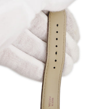 腕時計 カルティエ Cartier サントス デュモン LM ラッカー WGSA0097 手巻き メンズ レディース K18YG無垢 角型 グレー アラビア