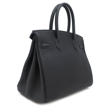 エルメス HERMES バーキン30 ブラック トゴ ハンドバッグ シルバー金具 新品 未使用 黒
