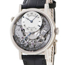 腕時計 ブレゲ BREGUET トラディション レトログラード デイト 7597 7597BB/G1/9WU 自動巻き メンズ K18WG無垢 スケルトン 青針