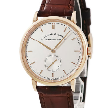 腕時計 ランゲ&ゾーネ LANGE&SOHNE サクソニア 216.032 LS2164AD 手巻き メンズ K18PG無垢 バー ラウンド スモールセコンド スモセコ