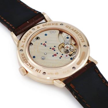 腕時計 ランゲ&ゾーネ LANGE&SOHNE サクソニア 216.032 LS2164AD 手巻き メンズ K18PG無垢 バー ラウンド スモールセコンド スモセコ