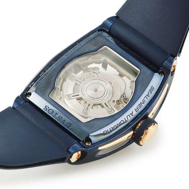 腕時計 クストス CVSTOS チャレンジ シーライナー 2 CVT-SEA2-CP5N 自動巻き メンズ K18RG×SS コンビ ブルーPVD スケルトン