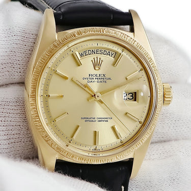 腕時計 ロレックス ROLEX デイデイト バーク 1807 29番 自動巻き メンズ OH済み K18YG無垢 29番 ヴィンテージ バー イエローゴールド