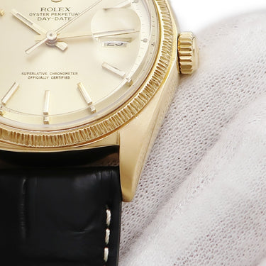 腕時計 ロレックス ROLEX デイデイト バーク 1807 29番 自動巻き メンズ OH済み K18YG無垢 29番 ヴィンテージ バー イエローゴールド