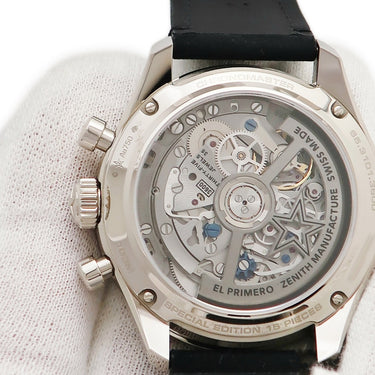 腕時計 ゼニス ZENITH クロノマスター スポーツ ヨシダスペシャル 65.3101.3600/21.C920 自動巻き メンズ K18WG無垢 黒 限定15本