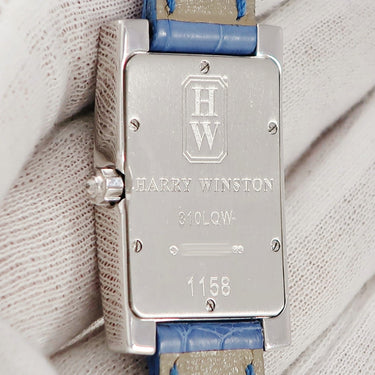 腕時計 ハリーウィンストン Harry Winston アヴェニュー オーロラ 310/LQWL.M/A01 クオーツ レディース K18WG無垢 純正ダイヤ&サファイア
