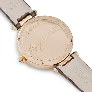 腕時計 ハリーウィンストン Harry Winston プルミエール 31mm PRNQHM31RR001 クオーツ レディース K18RG無垢 純正ダイヤ シェル バー