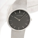 腕時計 オーデマピゲ AUDEMARS PIGUET 手巻き メンズ K18WG無垢 ホワイトゴールド ブラック 黒 一体型メッシュブレス ラウンド