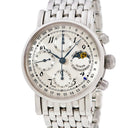 腕時計 クロノスイス CHRONOSWISS ルナ クロノグラフ CH7523L 自動巻き メンズ シルバー 青針 ムーンフェイズ ポインターデイト