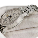 腕時計 クロノスイス CHRONOSWISS ルナ クロノグラフ CH7523L 自動巻き メンズ シルバー 青針 ムーンフェイズ ポインターデイト