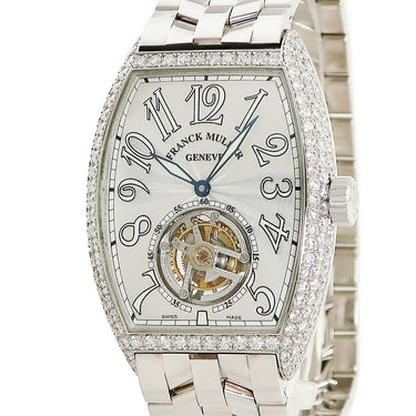 腕時計 フランクミュラー FRANCK MULLER インペリアル トゥールビヨン 7851 T D 手巻き メンズ K18WG無垢 純正ダイヤ トノウ ギヨシェ