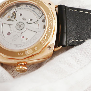 腕時計 パネライ PANERAI ラジオミール 10デイズ GMT オロロッソ PAM00497 O 069/250 自動巻き メンズ O番 K18RG無垢 ブラウン デイト 限定