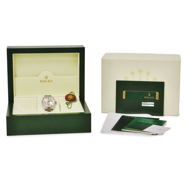 腕時計 ロレックス ROLEX デイトジャスト 31 178159 ランダム番 自動巻き レディース ランダム番 K18WG無垢 純正ダイヤ＆サファイア