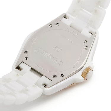 腕時計 シャネル CHANEL J12-365 H3843 自動巻き メンズ K18ベージュゴールド×セラミック コンビ 純正ダイヤ デイト ギヨシェ