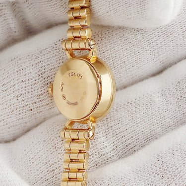 腕時計 エルメス HERMES フォーブル FG1.171 クオーツ レディース K18PG無垢製 純正ダイヤ ピンクゴールド ホワイト 白