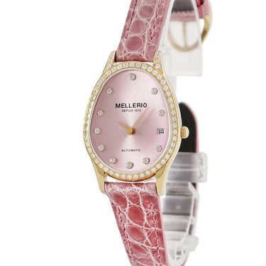 腕時計 メレリオディメレー MELLERIO dits MELLER ミニ Mカット サクラエディション 自動巻き レディース K18YG無垢 純正ダイヤ 桜 ピンク