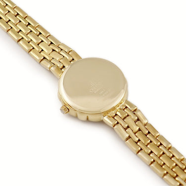 腕時計 クレドール Credor シグノ ホワイトシェル 1E70-019T GTAA980 クオーツ レディース K18YG無垢 純正ダイヤ フラワーモチーフ