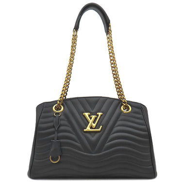ルイヴィトン LOUIS VUITTON ニューウェーブ チェーントート M51496 ノワール カーフレザー ショルダーバッグ ゴールド金具 黒