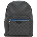 ルイヴィトン LOUIS VUITTON ジョッシュ N42413  ダミエグラフィットネオン ダミエグラフィットキャンバス リュック・デイパック シルバー金具 黒 青