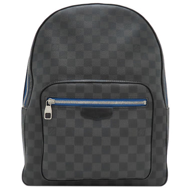 ルイヴィトン LOUIS VUITTON ジョッシュ N42413  ダミエグラフィットネオン ダミエグラフィットキャンバス リュック・デイパック シルバー金具 黒 青