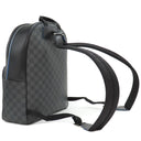 ルイヴィトン LOUIS VUITTON ジョッシュ N42413  ダミエグラフィットネオン ダミエグラフィットキャンバス リュック・デイパック シルバー金具 黒 青